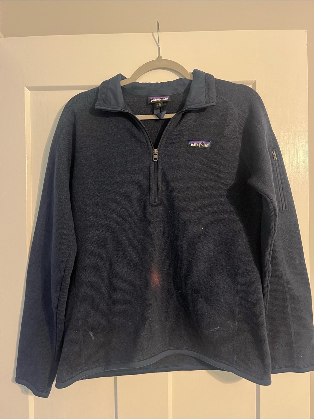 Patagonia Navy Quarter-Zip Fleece Pullover